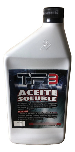 Aceite Soluble Ep Para Torneria Refrigerante X 1 Lt Tf3