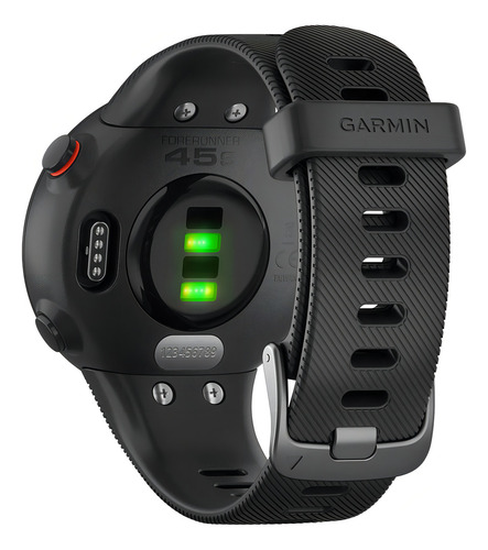Smartwatch Garmin Forerunner 45S tela de 1.04" com pulseira de silicone - cor preto