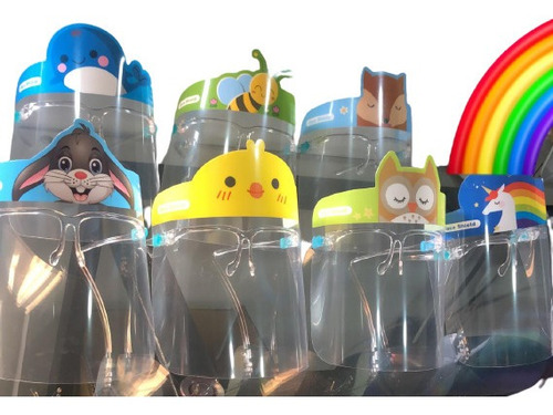Careta Máscara Visor Protector Facial Tipo Gafas Para Niños