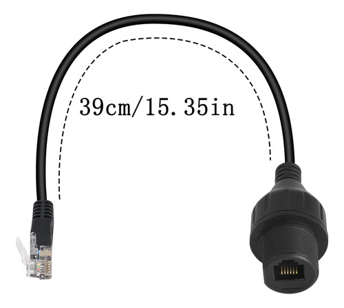 Qianrenon Rj11/rj12 6p6c Conector Impermeable De Montaje ...