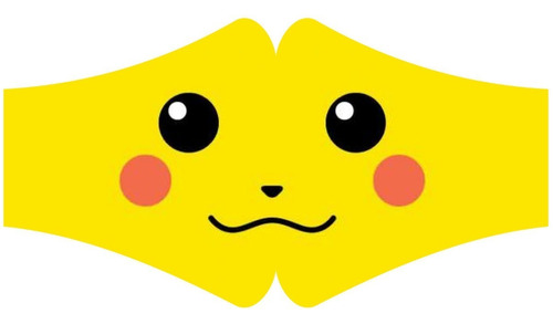 Tapaboca Pikachu Antifluido, Tapabocas Pokemon