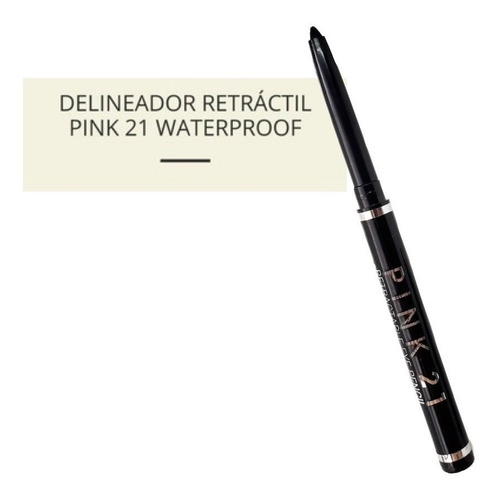 Imagen 2 de 10 de Delineador Ojos Retractil Waterproof Pink 21 Maquillaje