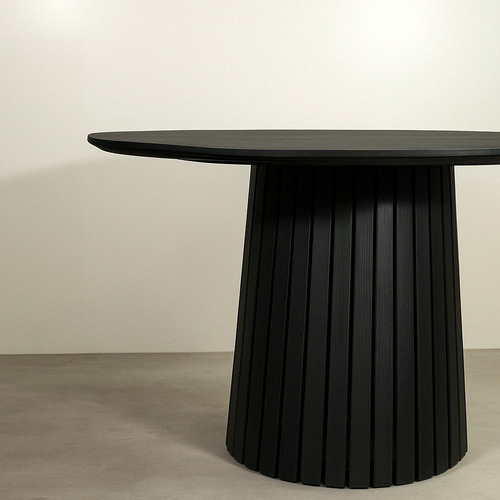 Mesa De Comedor Nara Redonda De Mdf/chapa De Madera 120cm