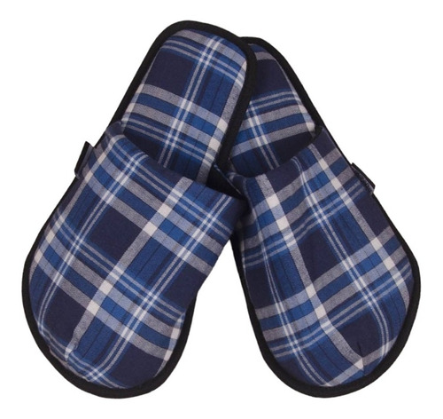 Pantufla Estampado Lineas Azul, Ptu1058, Caballero, Twins
