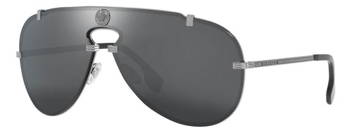 Óculos de sol unissex prateados Versace Ve2243 10016g