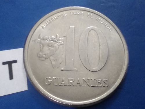 Moneda De Paraguay 10 Guaraníes 1980 Money Argentina 