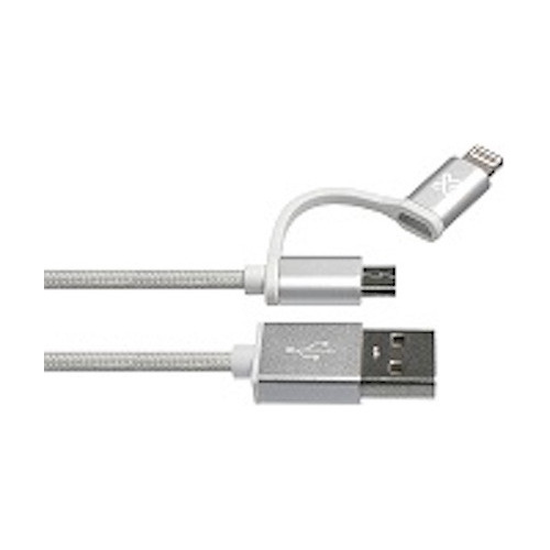 Cable 2en1 Kac-210sv Lightning / Micro Usb To Usb-a 3.3ft/1m