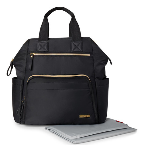 Pañalera Mochila Maternal Skip Hop Bolso Main Frame Color Negro