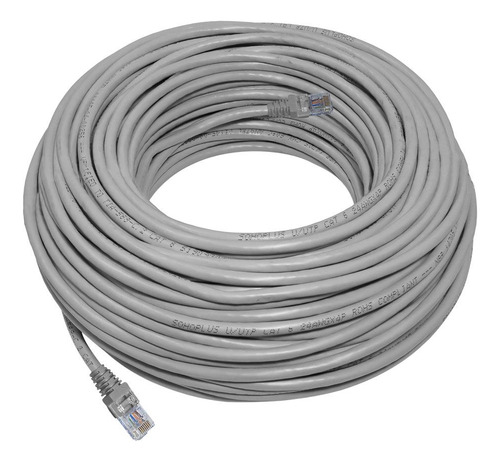 Cabo Lan Utp Furukawa Crimpado Cinza Rj45 Cat6 10 Metros