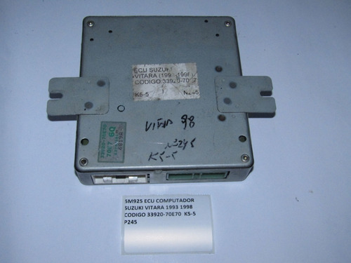 Ecu Computador Suzuki Vitara 1993 1998 Codigo 33920-70e70