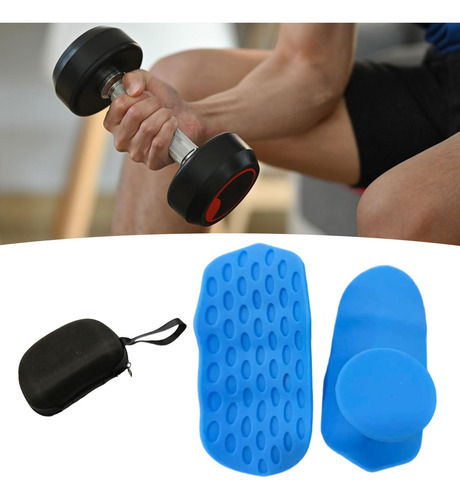 Arazos De Levantamiento De Pesas Grips De Gimnasio Azul