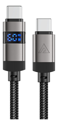 Cable Usb C Acefast C1503 60w Led Zinc Envío Incl.
