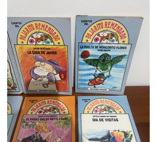 Lote 6 Libros Cuentos Pajarito Remendado Montes Roldan (Usado)