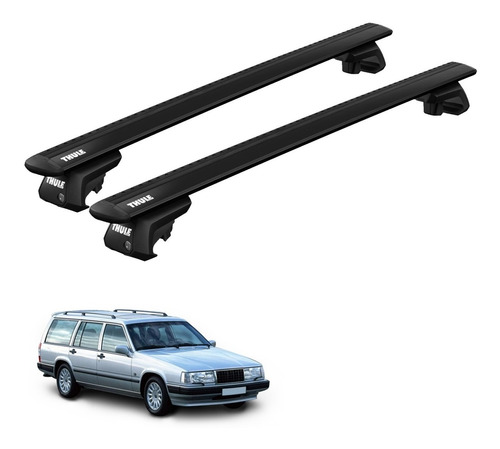 Rack Bagageiro Teto V90  Wagon 1997 Até 1998 Evo Thule