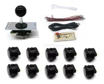 Comprar Kit Arcade Palanca 10 Botones Tarjeta Compatible Con Sanwa
