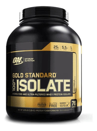 Gold Standard 100% Whey Isolate 2,280kg On Optimum Nutrition