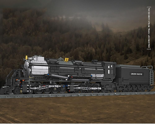Godiytoppy Bigboy Kit De Construcción De Tren A Vapor Y