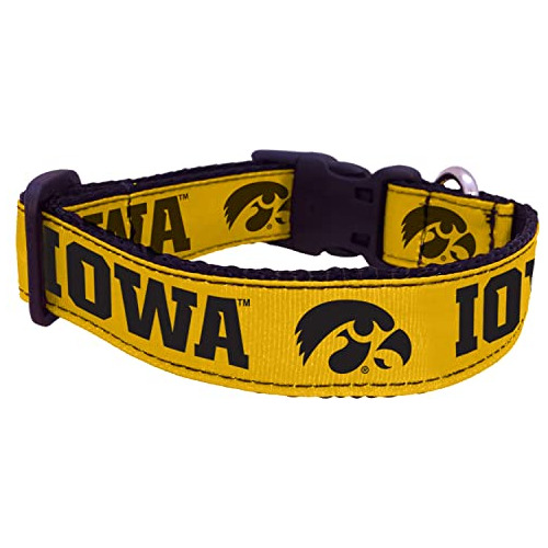 Collar Perros Ncaa Iowa Hawkeyes (color Del Equipo, Med...