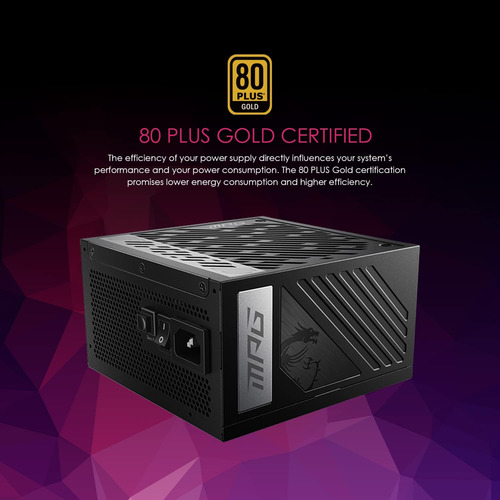 Fuente De Alimentación Msi Mpg A1000g Pcie 5 & Atx 3.0 Ga...