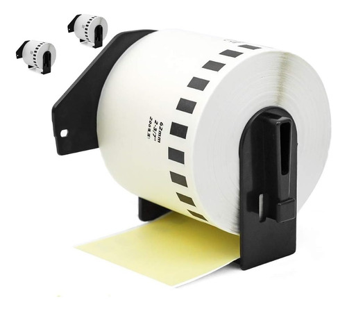 Rollo De Etiquetas Continua Soporte Dk 2205, 62mm X 30,48mts