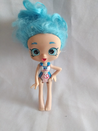 Muñeca Shopkins Pelo Azul 12 Cm Moose 01 (Usado)