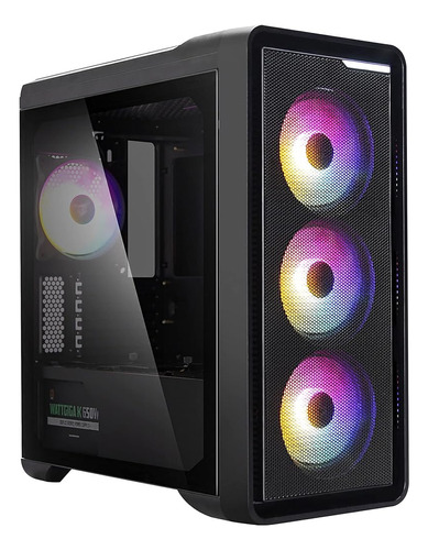 Zalman M3 Plus Rgb Micro Matx Mini Atx Caja Con (4x) Ventila