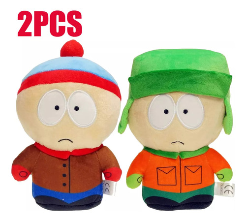 2 Piezas De Juguetes De Peluche South North Park Wubbox Par