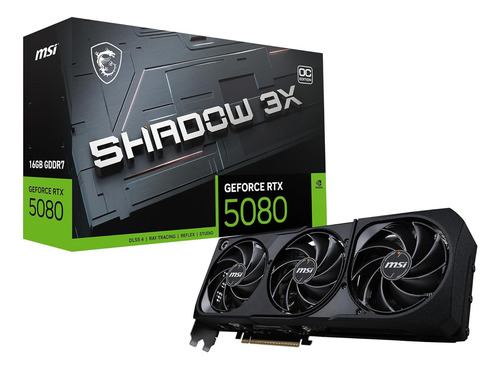 Placa de Video Msi Geforce Rtx 5080 16gb Shadow 3x Oc Gddr7 256 Bit