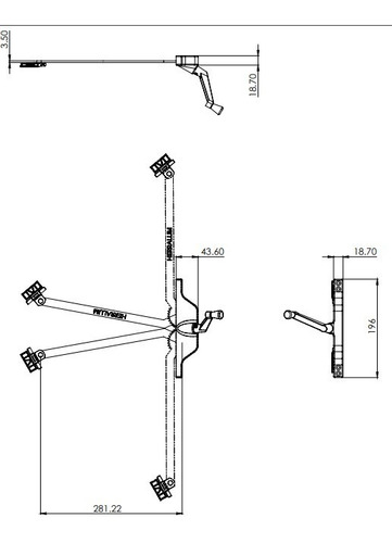 Imagen 2 de 2 de Roto Operador Para Ventana Negro