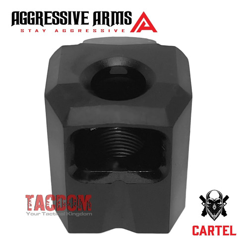 Compensador Muzzle Brake Glock 25 17 19 Gen 1-3 Recoil Reduc