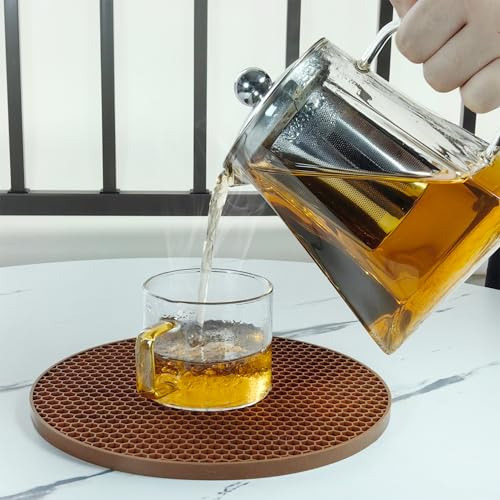 Tetera De Cristal Transparente Con Infusor, Tetera De Vidrio