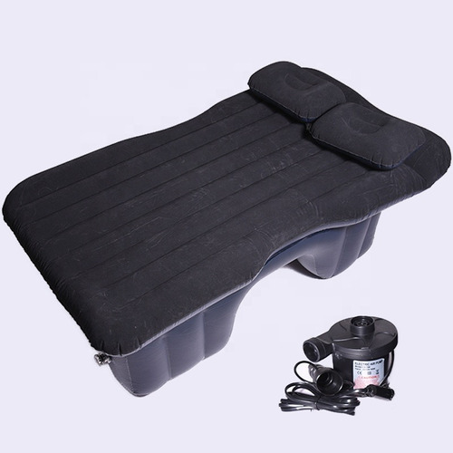 Colchón Inflable Electrico Para Auto C/ Inflador Y Almohadas