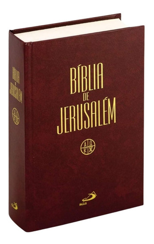 Bíblia De Estudo Jerusalém Média Original Capa Dura Completa