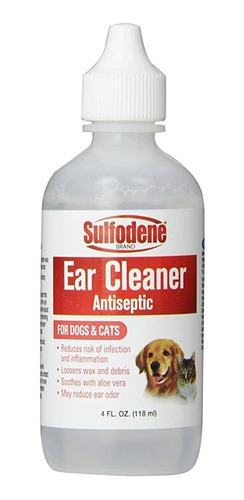 Sulfodene Marca Limpiador Del Oído Antiséptica Para Perros Y