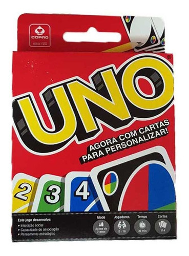 Jogo De Cartas Uno Com 114 Cartas Top