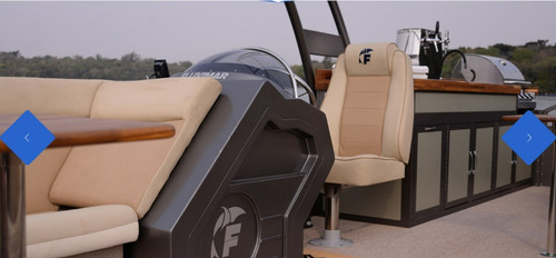 Lancha Pontoon F Boat 9500 Com Motor Mercury 200 Hp