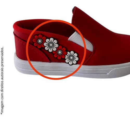 Tênis Slip On Bebe Menina Infantil Sapatilha Sapato Princesa