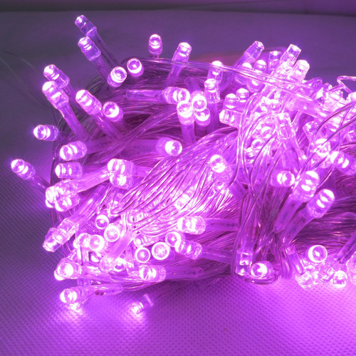 Serie Led 300 Luces Rosa Pastel 30 Mts Bodega Navideña