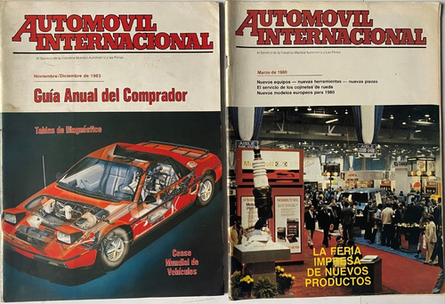 Automóvil Internacional, 4 Revistas, 1972 76 80 83,  Cl03