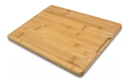 Tabla De Corte De Bambu Cocina 40 X 30cm 3 Claveles 4666