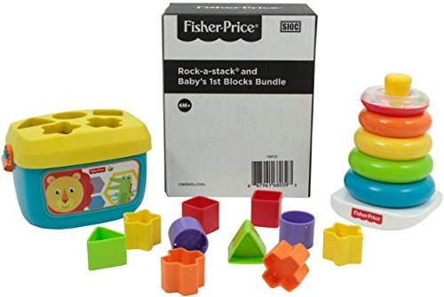 Paquete De Fisher-price Rock-a-stack Y Baby's First Blocks [