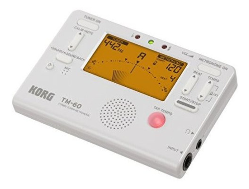 Metrónomo Korg Tm60c Combo Tuner Con Micrófono De Contacto, 