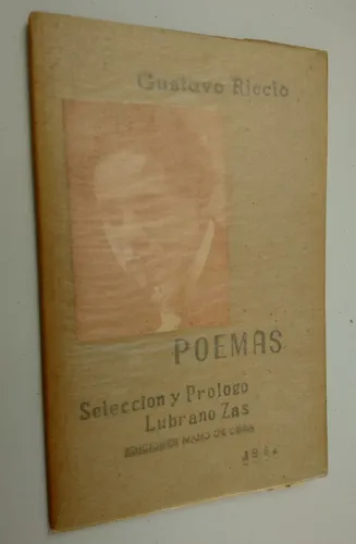 Gustavo Riccio Poemas Selección Y Prólogo Lubrano Zas Mano (Usado)