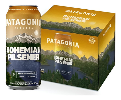 Cerveza Patagonia Bohemian Pilsener Lata 473ml Pack X 6u
