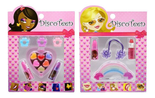 Imagem 3 de 5 de Kit Maquiagem Infantil Presente Lata + Brindes Kmlt6