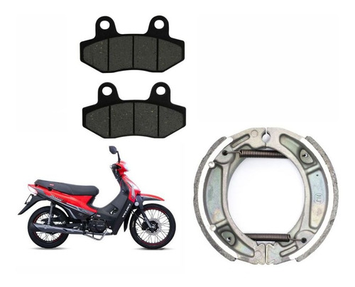 Balatas Delanteras Y Traseras Draxter 125 Sport Veloci 