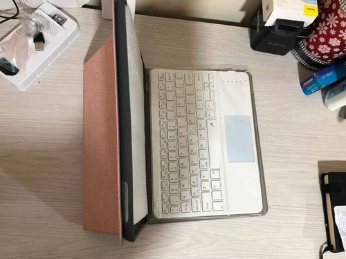 Case Con Teclado Y Touchpad 10.2 Rose Gold
