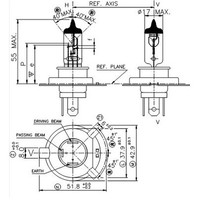 Lampara Halogena Eurorepar Articulo Universal - -