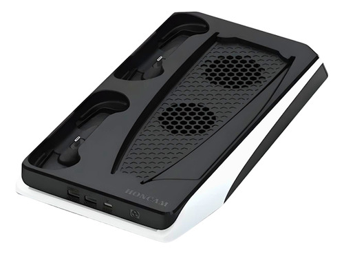 Suporte De Carregamento Duplo Multifuncional Com Cooler Ps5 Cor Branco