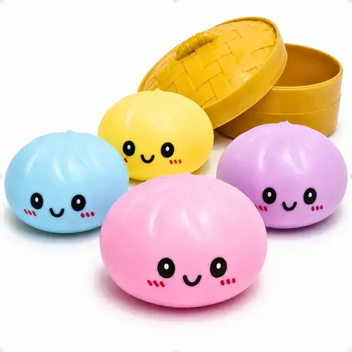 Squishy Brinquedo Antiestress Criança Glitter Raro Bolinho Aleatorio